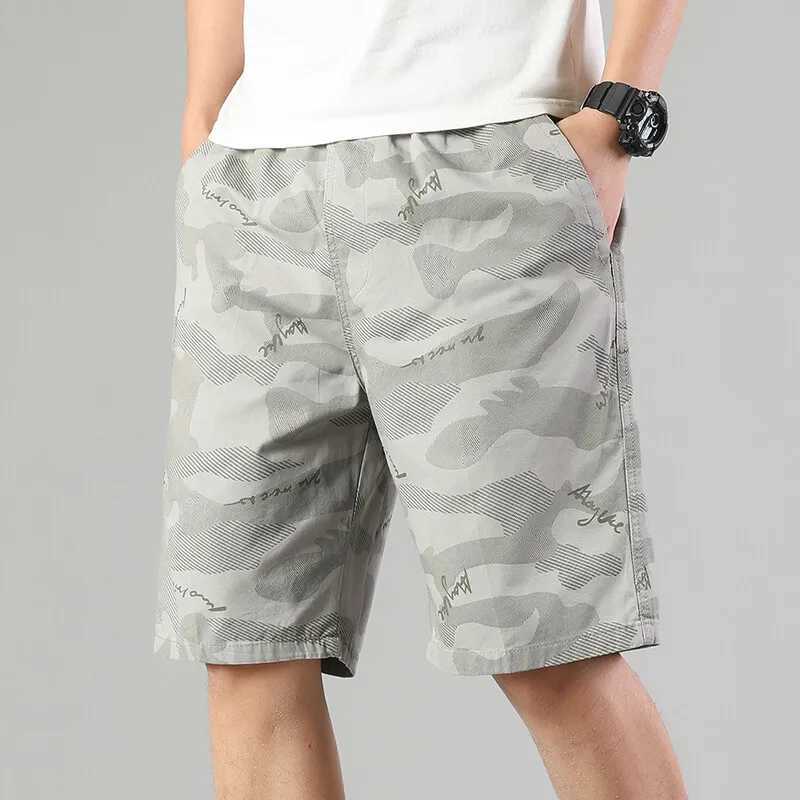 Mens Sweat Shorts Relaxed Fit Mens Cargo Shorts Casual Camo Shorts Drawstring Cotton Shorts Stretch Elastic Waist W250614