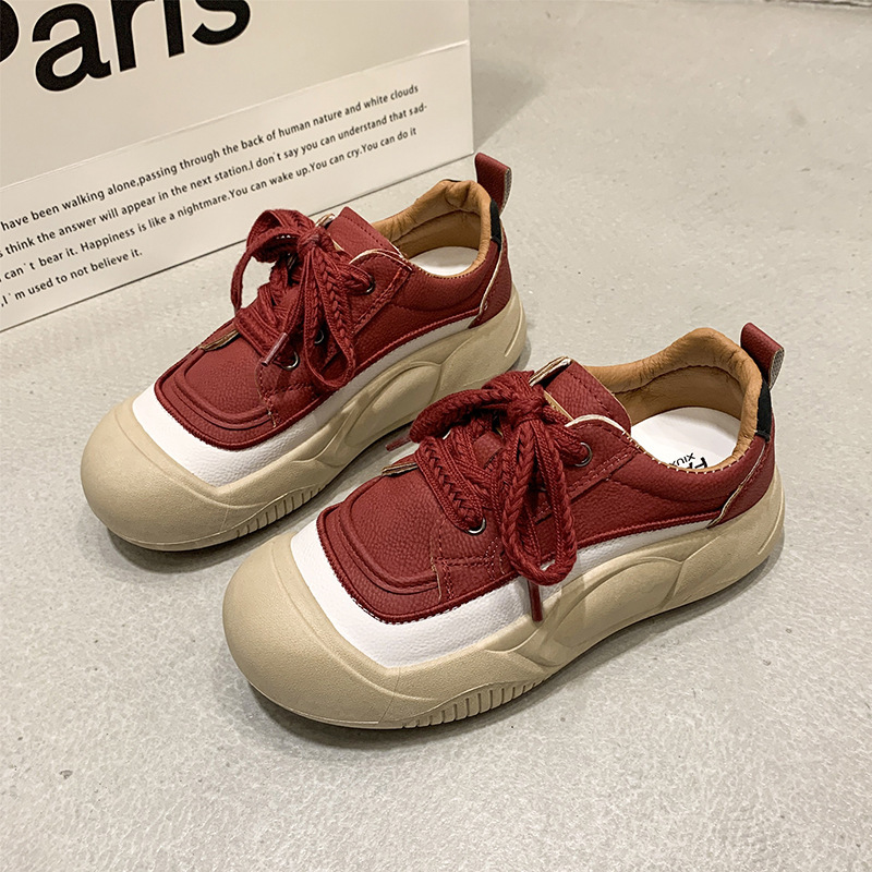 Ddmysports Spring New Breathable Women S Versatile Thick Soled Casual Sneakers Trendy Dad Shoes For Outdoor Shoes