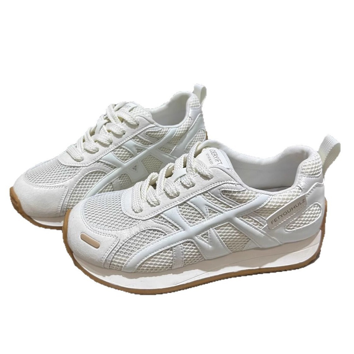 Ddmysports Dexun White Sneakers For Women Mesh Breathable Summer New Versatile Super Popular Agan Shoes Casual Sports Running Outdoor Shoes