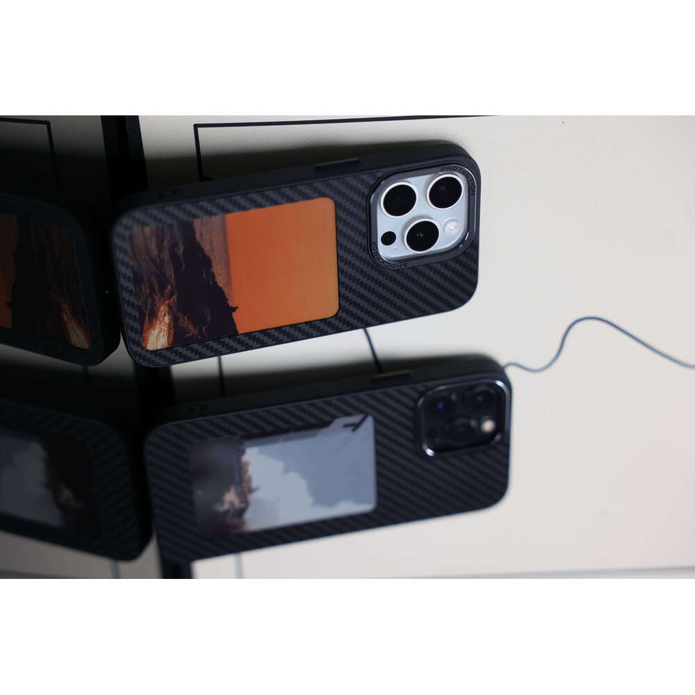 NFC DIY Display Light Emitting Diode Smart E-Ink Screen Computer Phone Case