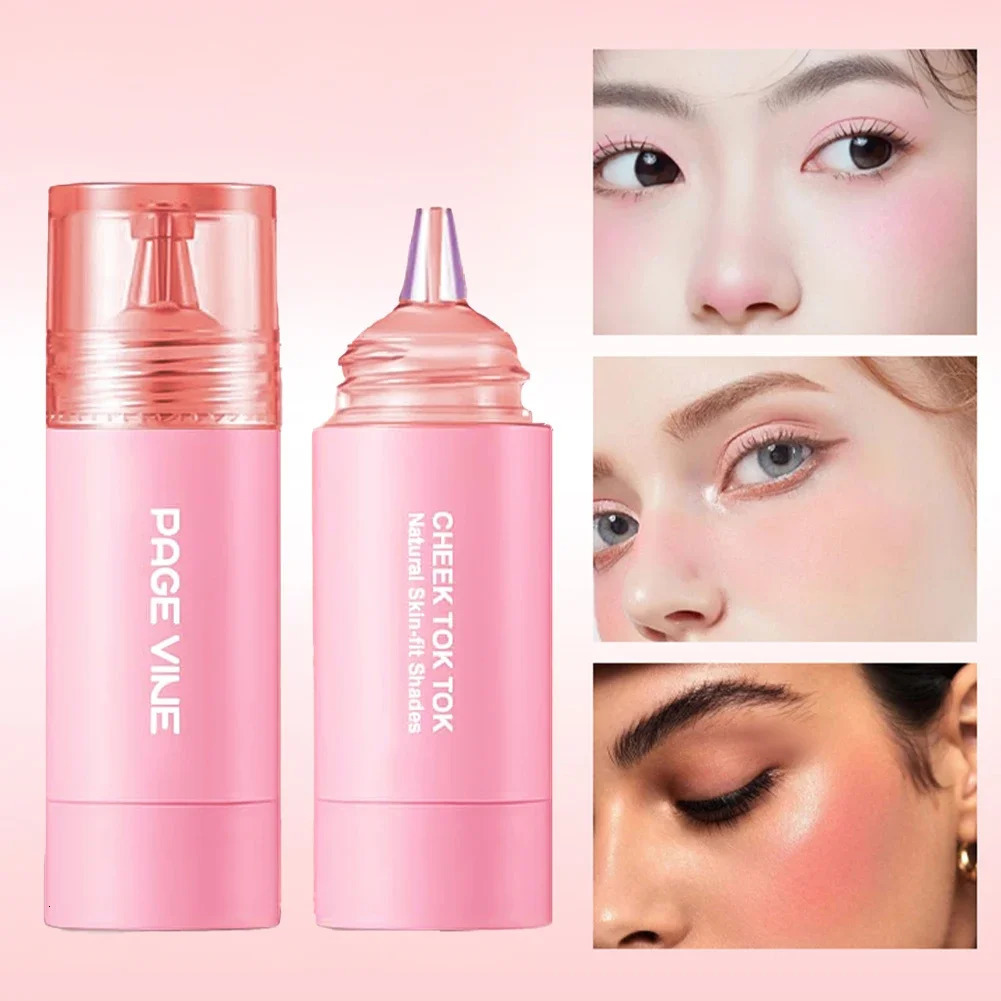 Liquid Blush Brighten Natural Rouge Multifunctional Matte Lipstick Shadow Cheek Spot Coating Blush 250614