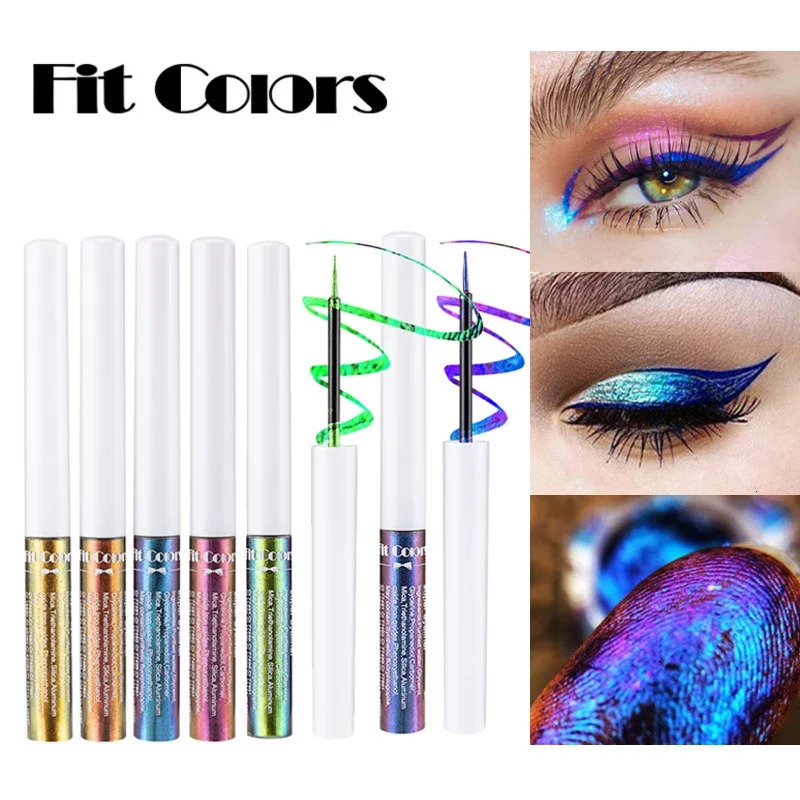 6 Color Chameleon Liquid Eyeliner Waterproof Long Lasting Diamond Glitter Metallic Shiny Eyeshadow Phantom Stage Makeup Cosmetic 250614