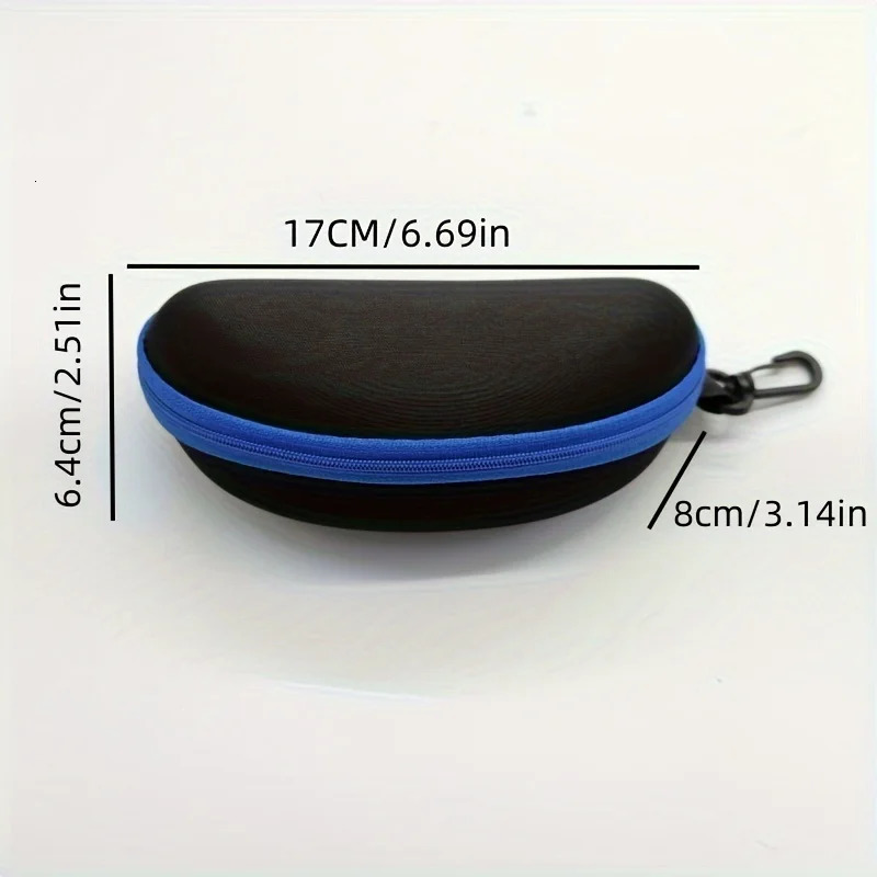 3 sunglasses cases portable and durable protective glasses bag zipper with hook suitable for outdoor travel 250610