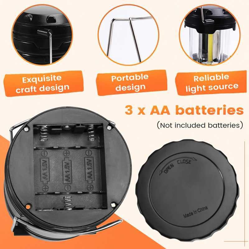 Foldable Camping Light LED Portable Lantern Outdoor Use Lantern Camping And Hiking Lights W250613
