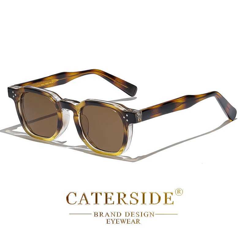 CATERSIDE Retro Punk Men Sunglasses Small Frame Square Personalized Design Sun Glasses Women Travel Party Business Festival Gift Z250614