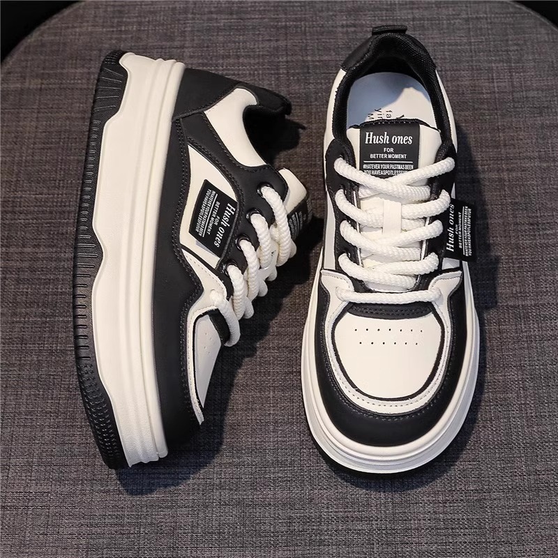 Ddmysports Women S Versatile Thick Soled Platform Spring New Casual Black Dad Sneakers White Sports Shoes Outdoor Shoes