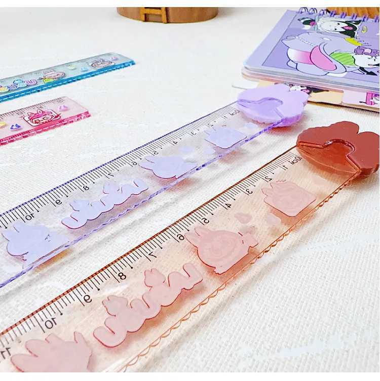 15cm Labubu Rulers Cute Stationery for Elementary School Students Straight-line Measurement Drawing Rulers Wholesale Z250614