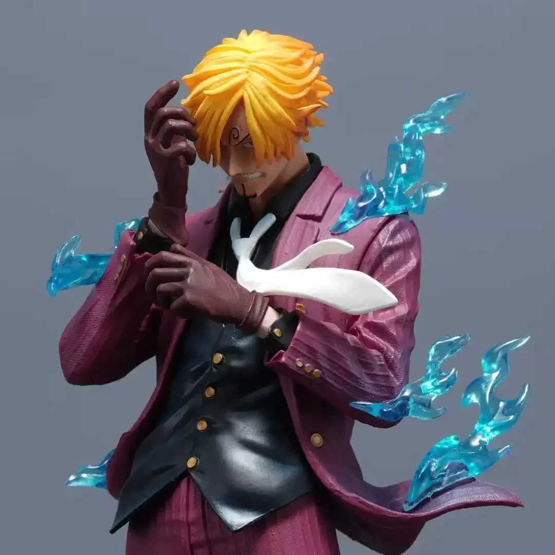 25cm/9.8inch One Piece anime character smoking Sanji PVC Action Figure Model Statue Decoration Collection Toys Birthday GiftXJ250614