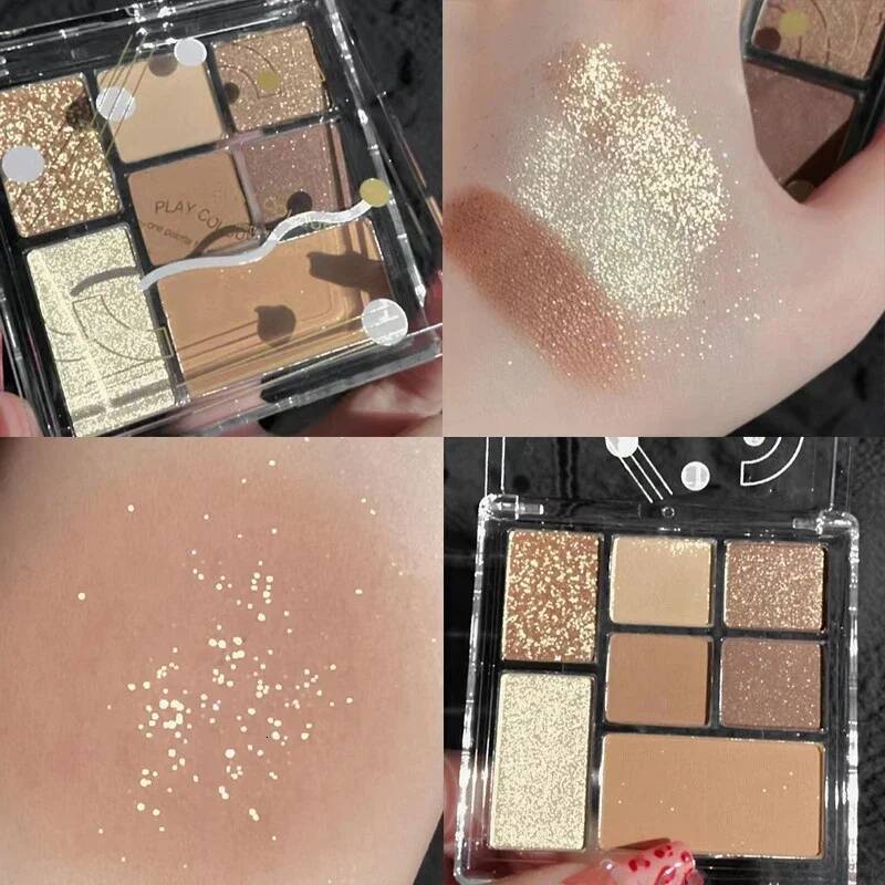 7 Colors Palette Pearly Matte Earth Color Portable Shiny Long Lasting Natural Eyeshadow Eye Makeup Cosmetic