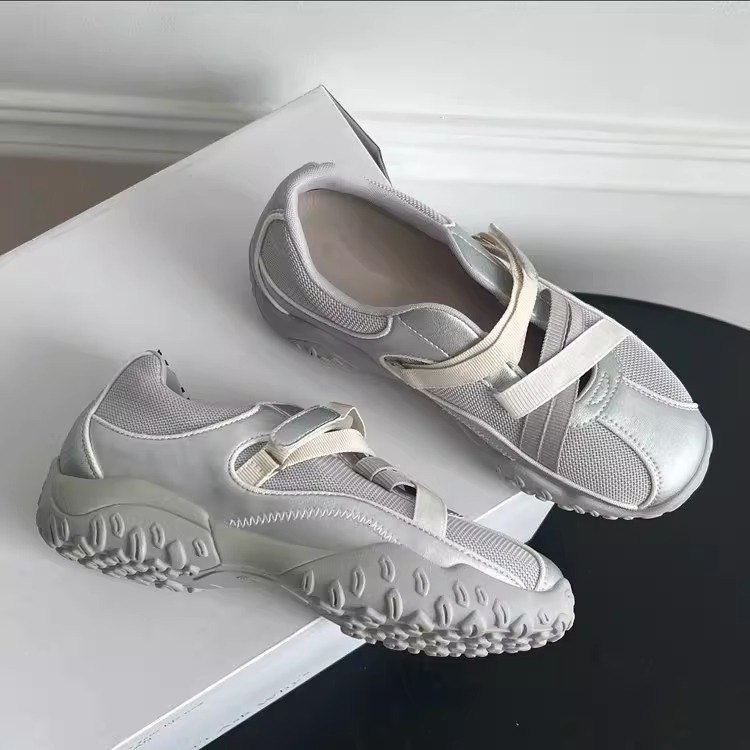 Ddmysports Mary Jane Height Increasing Ballet Training Shoes Women New Style Petite Summer Thick Sole Casual Sports Sandals Outdoor Shoes