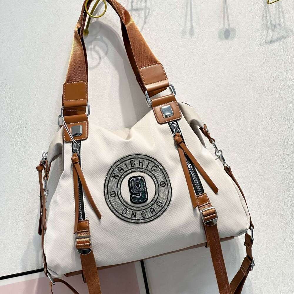 2024 New Fashion Diamond-Encrusted French Style High-End Tote Single Shoulder Crossbody Versatile Large Capacity Women's Bag