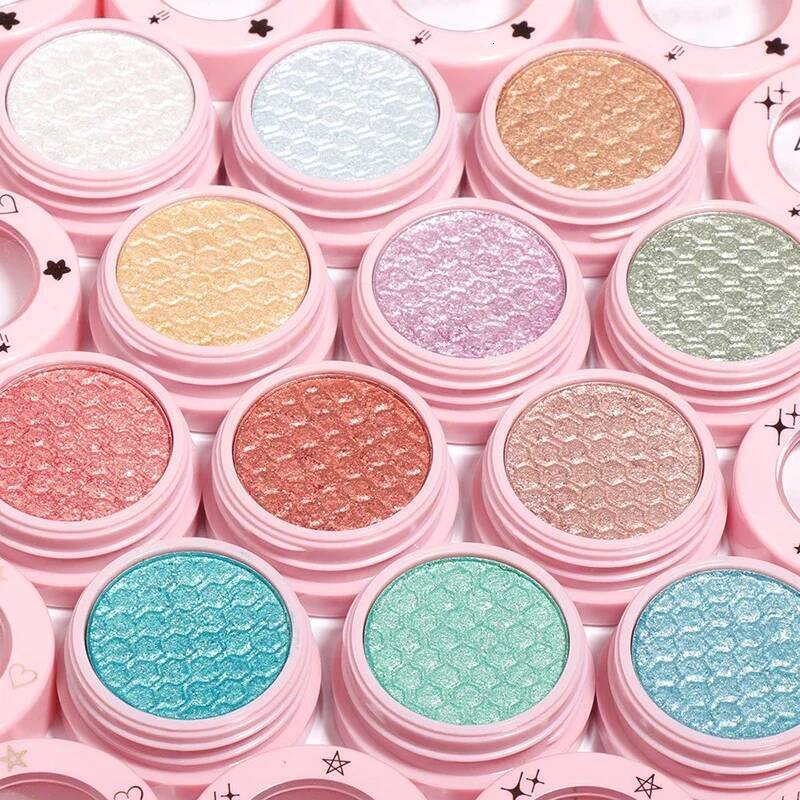 12 Color Mashed Potato Shadow Set High Pearlescent Glitter Shimmer Shining Eyeshadow Pallete Chameleon Brighten Eye Cosmetic