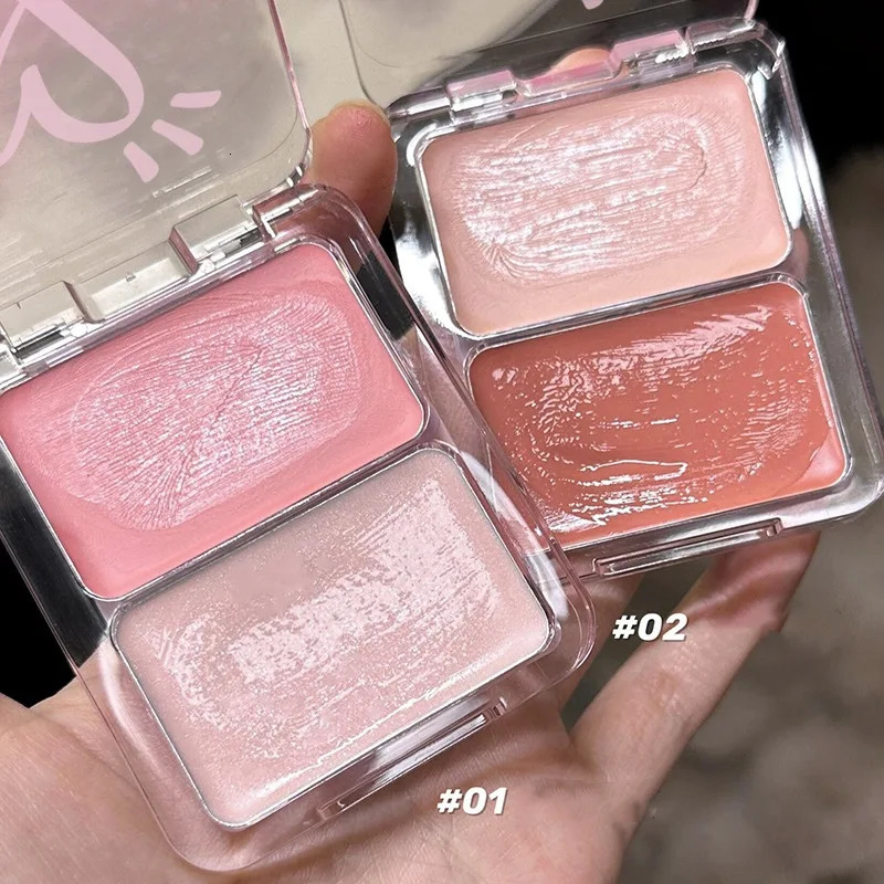 Water Light Peach Cream Blush Milk Pink Cream Natural Cheek Tint Brighten Waterproof Face Contouring Orange Blush Palette Makeup 250614