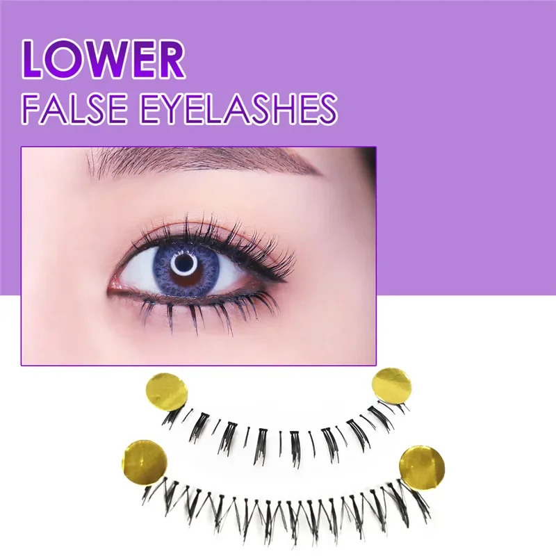 10 Pairs Lower Eyelashes Pack Different Styles Under Eye Lashes Soft Lower Eyelashes Handmade Clear Band Bottom Lashes 250614
