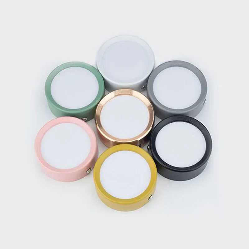 LED Downlight Surface Mounted Ultra-Thin 3W 5W 7W 9W 12W 15W Modern Fashion Colorful LED Downlight Ceiling Light AC220V Home Lighting XJ2500613