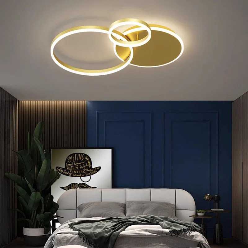 Modern LED Ceiling Light Circular Ring Chandelier Bedroom Dining Room Home Decor Lamps for Room Light Fixture AC85-260VXJ2500613