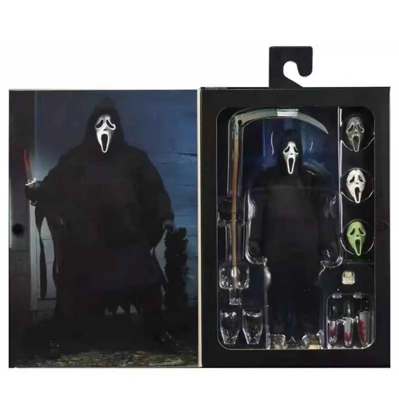 NECA S Ghostface 7inch 18CM ULTIMATE Deluxe Edition Collect Action Figure Movies Terror Cloth Costume Figure Model Gift XJ250614
