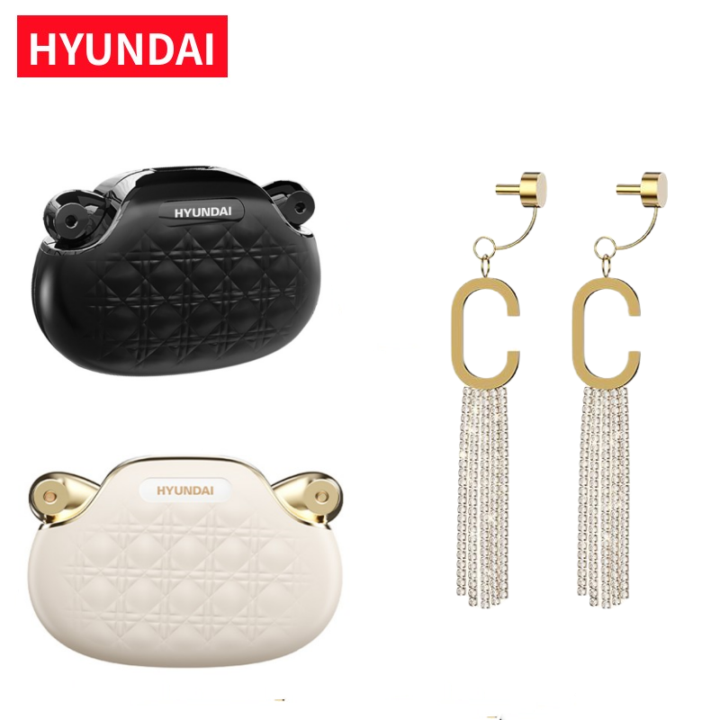 HYUNDAI Fashionable Earphones with Handbag-Style Light Luxury Design Comfortable Lower Power Use Travel Ready Perfect Gift for Girlfriend YX49