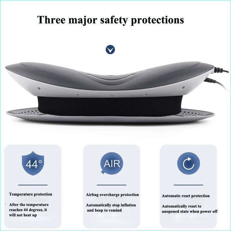 Spine Neck Lumbar Traction Multifunctional Iatable Hot Compress Vibration Air Pressure Waist Massager Warm