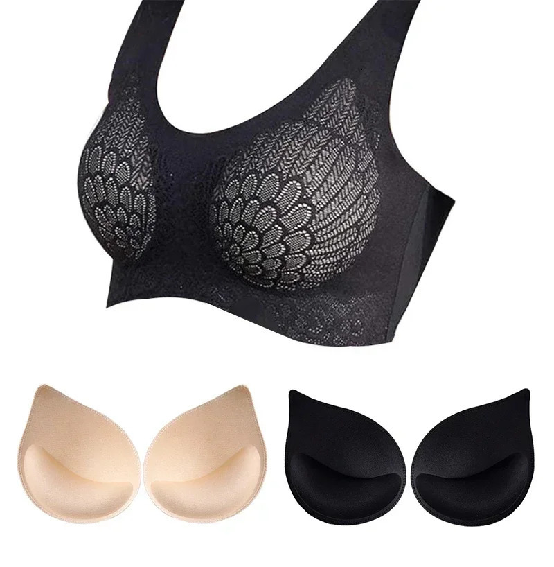 3D Push Up Sponge Bra Pad Inserts for Bikini Women Sports Cups Bras Underwear Small Breast Lift Lining Swimsuit Bra Insert 250610