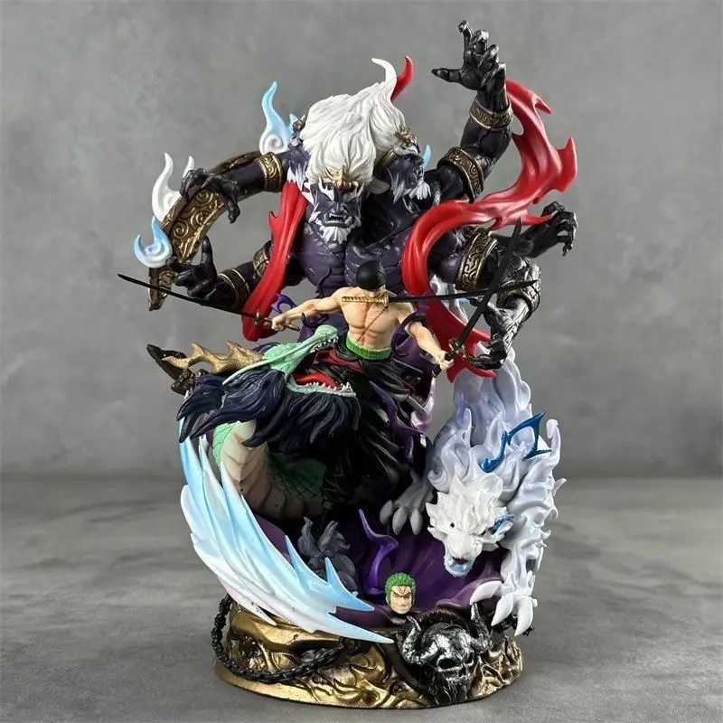 23cm One Piece Roronoa Zoro Anime Figures Zoro Action Figurine Model Statue Collection Desktop Ornament Children Birthday GiftsXJ250614