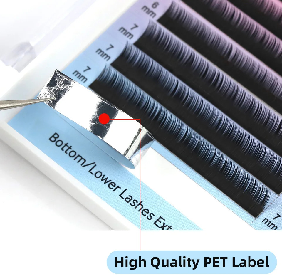 RUJADE Bottom Lower Lashes 5mm 6mm 7mm 8mm Short Sizes Under Eyelashes Lower Lashes Natural False Individual Eyelash Extension 250614