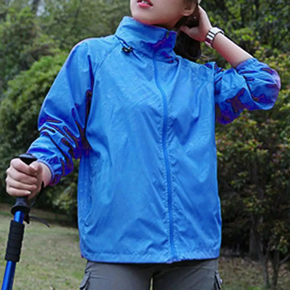 Women Men Windproof Coat Outdoor Jacket UltraLight Windbreaker Solid Quick Dry Casual Waterproof Sunscreen Sports Coat 250614