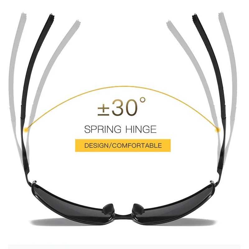 Aoron Polarized Sunglasses Mens/Women Driving Mirror Sun Glasses Metal Frame Goggles UV400 Anti-Glare Sunglasses Wholesale Z250614