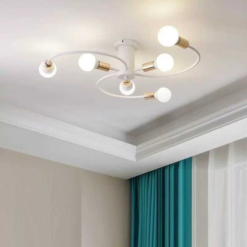 Nordic LED Ceiling Light E27 Bulb Minimalist Living Room Dining Room Study Pendant Light Modern Creative Dressing Room LightingXJ2500613