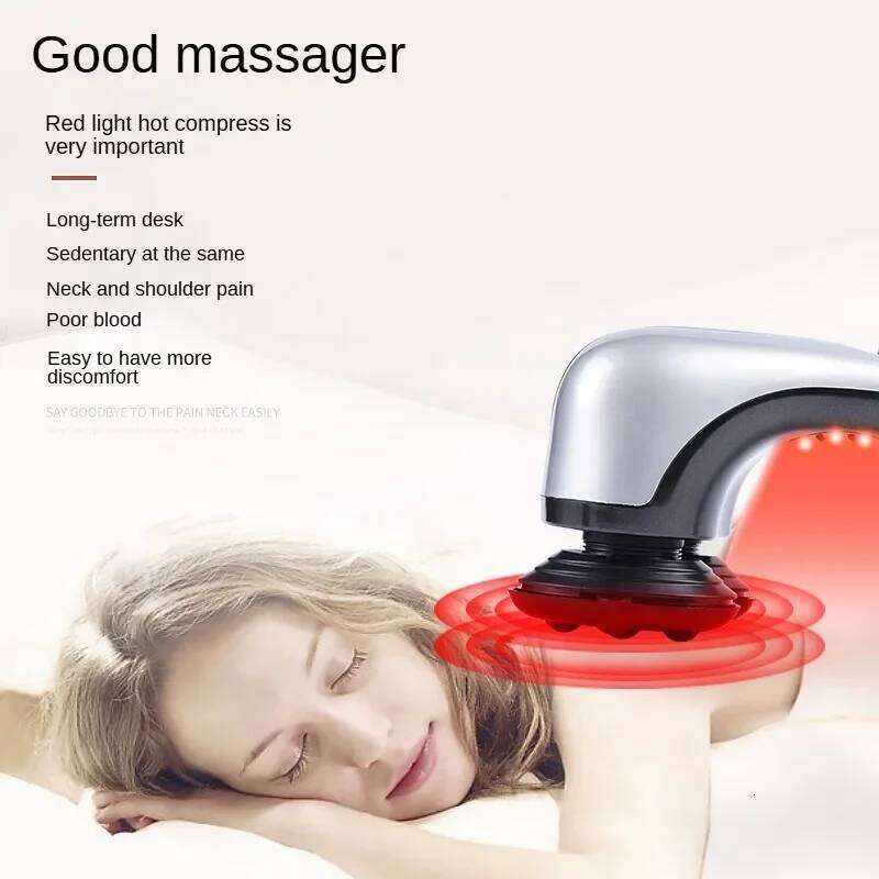 Home 220V Double-Head Stick Multi-Head Hammer Neck Waist Leg Massage Instrument Massager Vibration Hamme