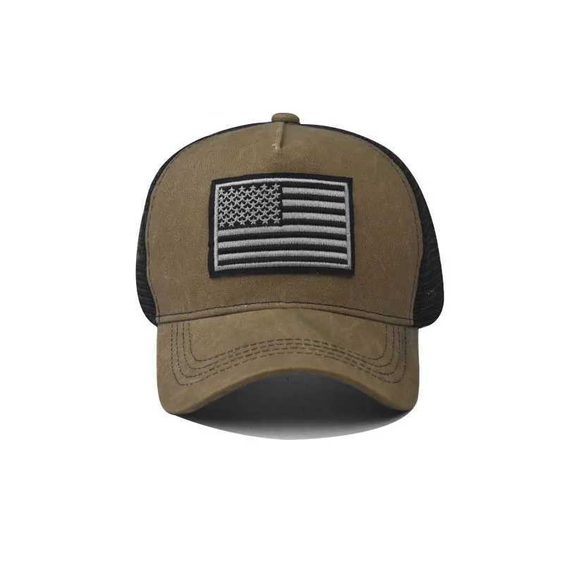 Fashion Women Men USA Flag Mesh Baseball Cap Male Female Breathable Snapback Hats Unisex Trucker Hats Cap For Women Men W250614