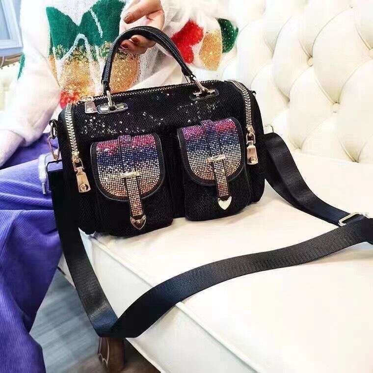 Women's Trendy Rhinestone New Large Capacity single Shoulder Crossbody Bag Casual Versatile Handbag for Women