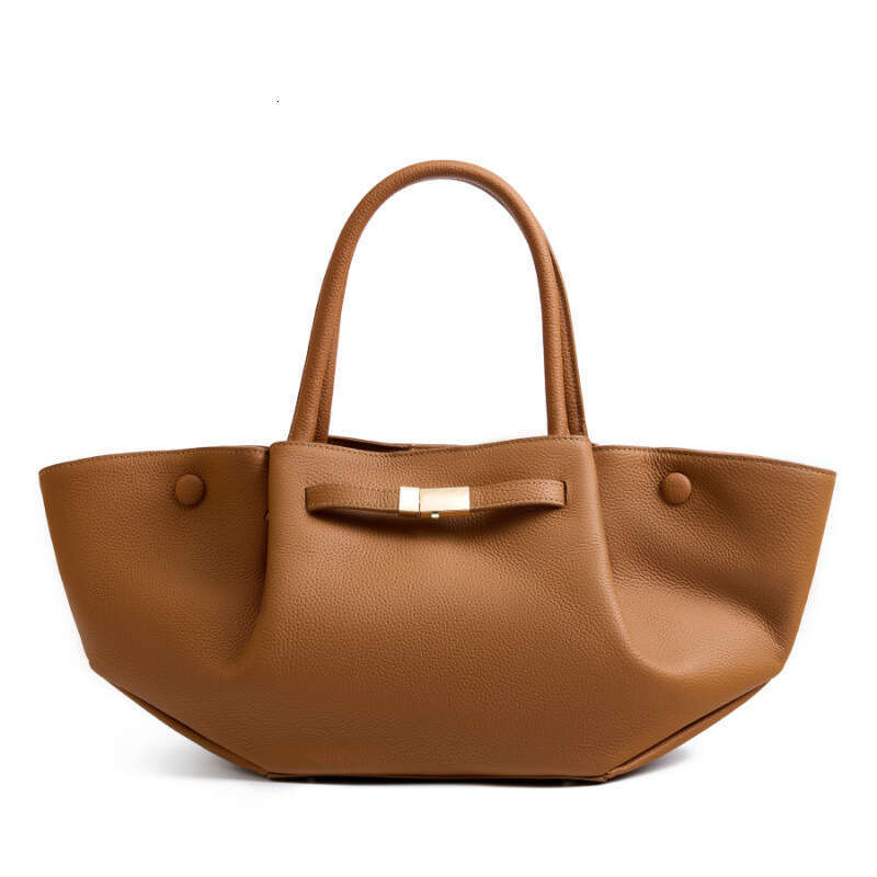 Designer Bag Genuine Leather Fashion Simple Large Capacity Tote Niche Solid Color Wing Commuter Versatile Dumpling Bag Bags