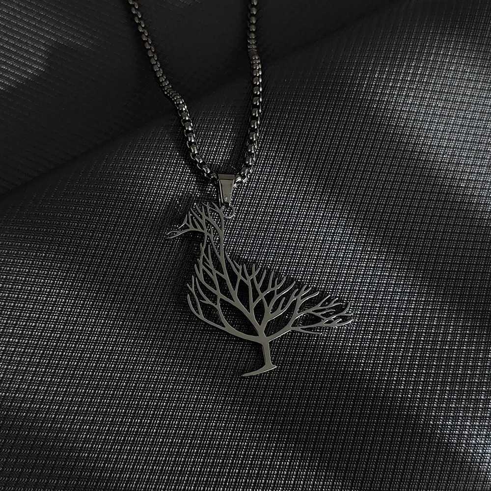 Hollow duck DIY electroplated stainless steel pendant necklace lightweight luxury jewelry share with friends Z250614