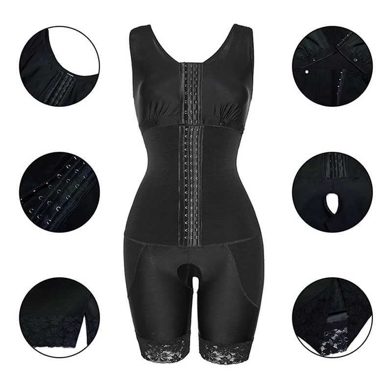 AfruliA High Compression Bodysuits Shapewear Fajas Colombianas Body Shapers Waist Sexy Butt Lifter Tummy Control Corset XJ250614