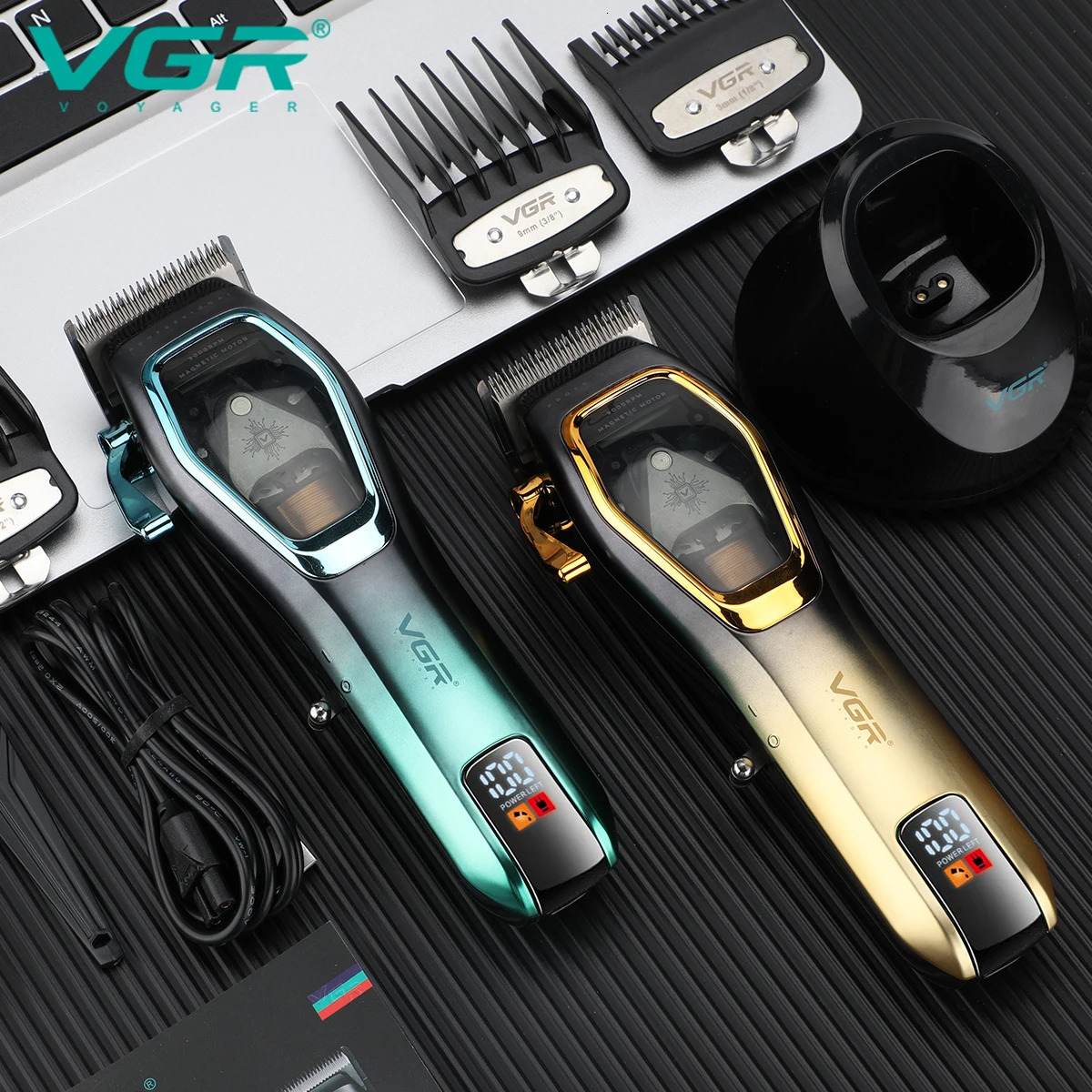 VGR Hair Clipper Professional Hair Trimmer 9000 RPM Haircut Machine Rechargeable Hair Clipper Adjustable Clipper for Men V-674 250612
