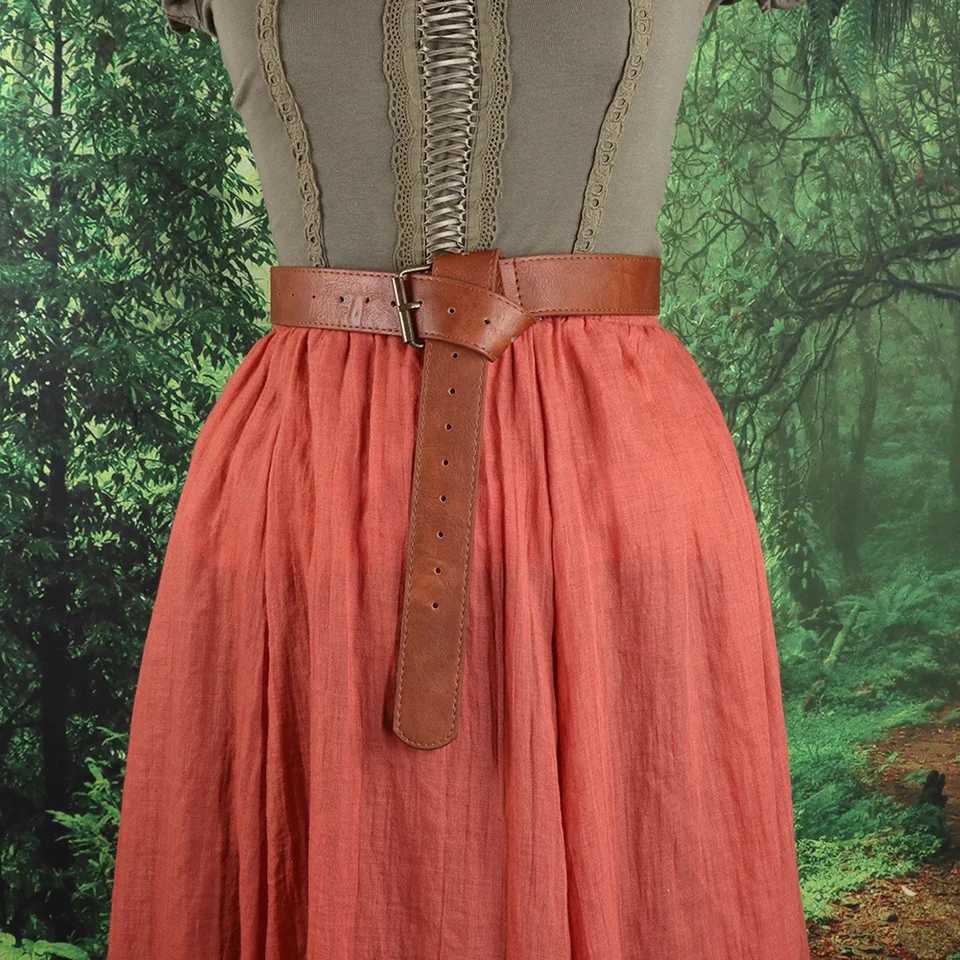 Medieval Brown Rero Faux Leather Belt Mens Viking Belt Renaissance Belts for Wen Knight Belt Cosplay Costume LARP Accessories X250614