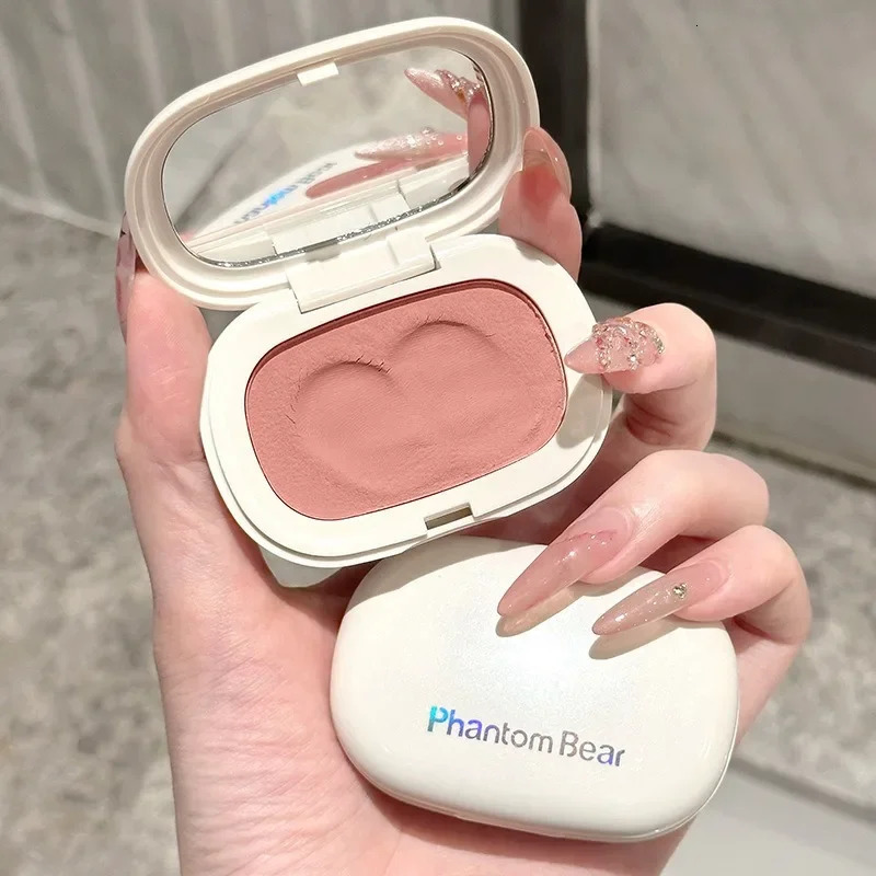 Face Blusher Matte Natural Cheek Tint Brighten Face Contouring Waterproof Cosmetics Blush Powder Soft Female Makeup 1pcs Blusher 250614