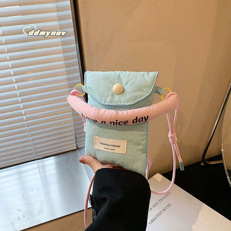 Korean Fashion Mini Phone 2025 New Dopamine Handheld Coin Purse Student Lightweight Shoulder Crossbody Bag ddmynov