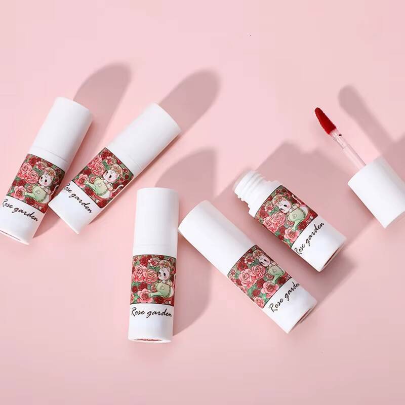 Rose Garden Matte Muse Mud Liquid Lipstick Waterproof Nude Lip Gloss Long Lasting Non-stick Cup Sexy Women Lipgloss Cosmetic happy