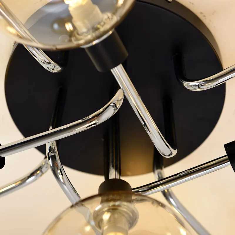 LED Glass Ceiling Light for Entrance Aisle Dining Room Bedroom Kitchen Home Decoration Lighting Fixture Clear Cognac GrayXJ2500613