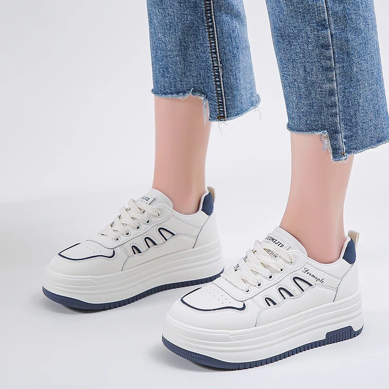 Ddmysports Versatile Thick Soled White Sneakers Women Suitable For Dresses New Summer Mesh Breathable Casual Sports Shoes Outdoor Shoes