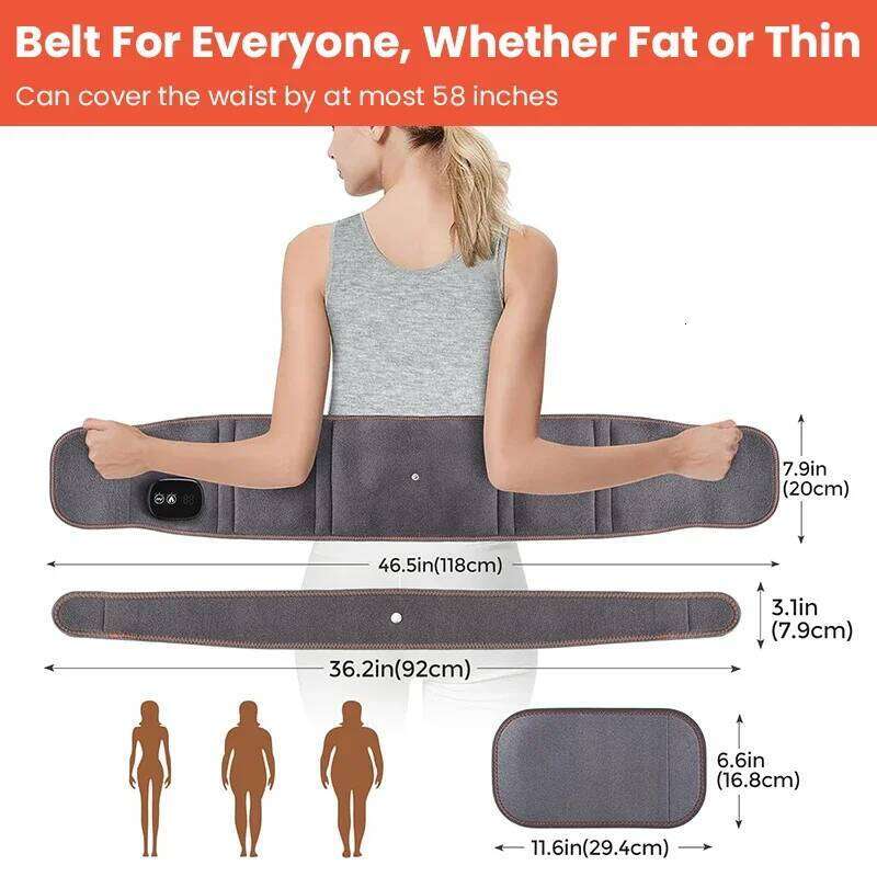 Electric Heating Massager Belts Vibration Iatable Heated Pads Protector Warmer Waist Back Warm Massage Health Care