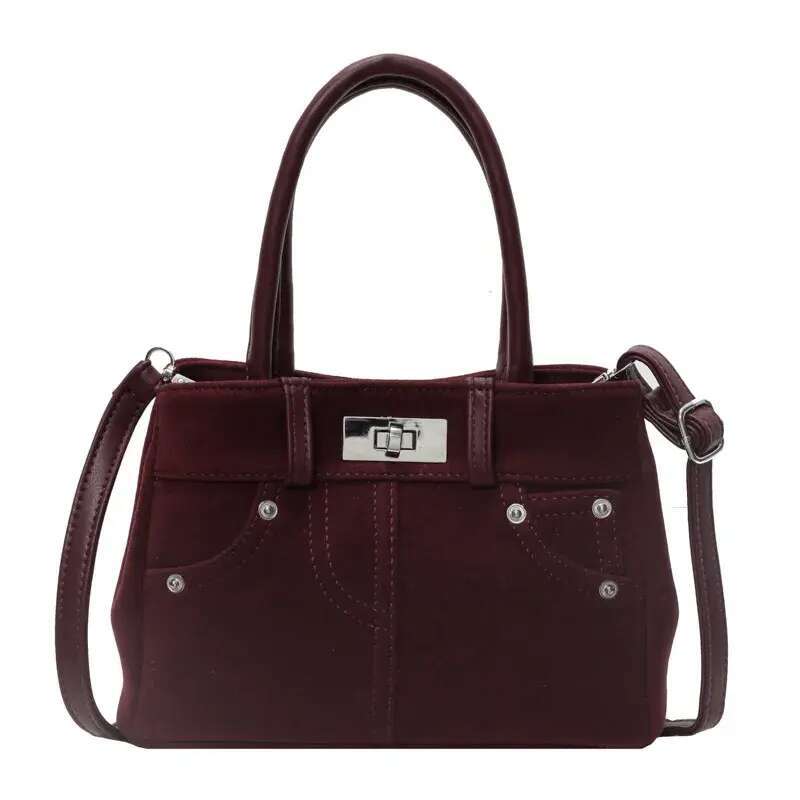 Designer Free Shipping New Single Shoulder Bags Women Bag Square Handheld File Tote Sanding Crossbody Free shipping