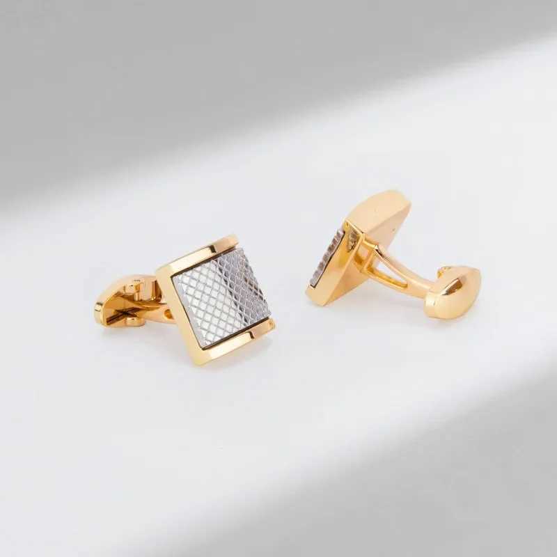 Geometric Zinc Alloy Cufflinks Light Luxury Fashion Mens Womens Suit Jackets Chest Flowers Versatile Daily Office Accessories XJ250614