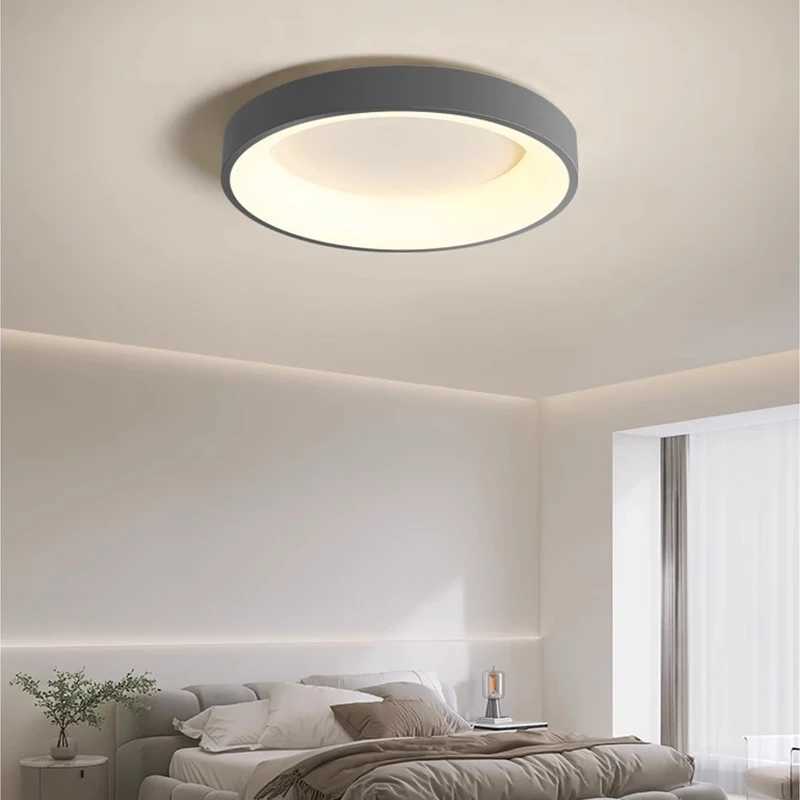 Modern Simple Bedroom LED Ceiling Light Creative Lustre Home Decor Living Room Dining Table Kitchen Lamps Round Lighting Fixture XJ2500613