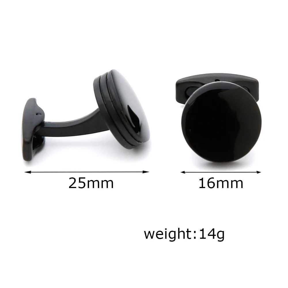 Cufflinks Men 2022 TOMYE XK22S055 Casual Personalized Fashion Round Black Formal Button Cuff Links Dress Shirts Wedding Gifts XJ250614