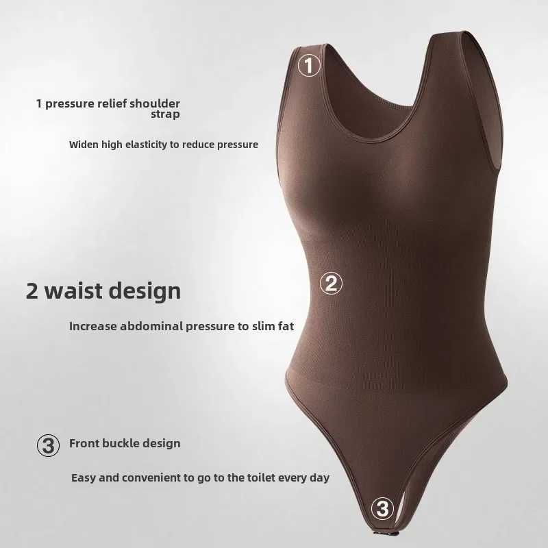 Shapewear Bodysuit Thong Fajas Body Shaper for Women Seamless Light Tummy Control Slimming Flat Belly Underwear Open Crotch XJ250614