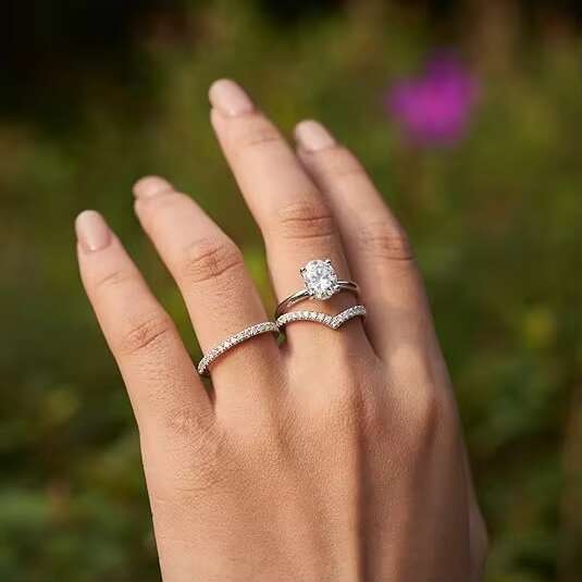 925 Sterling Silver Engagement Rings for Women Oval Cut Halo VVS Moissanite Wedding Promise Rings