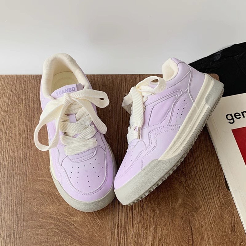 Ddmysports High Quality Thick Soled White Sneakers Versatile Student Ins Style Casual For Women New Spring And Autumn Bread Shoes Outdoor Shoes